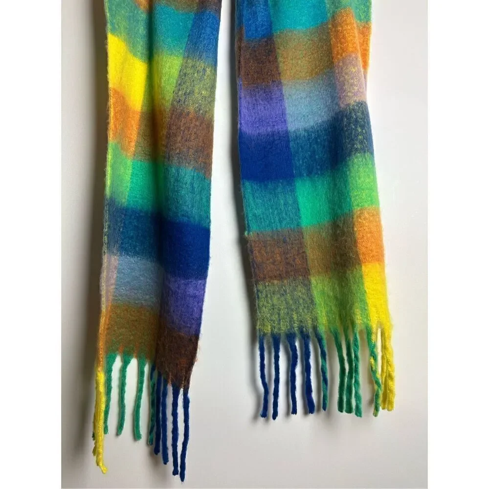 Multi color oversized scarf